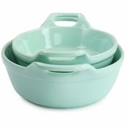 Martha Stewart Stoneware 2 Piece Oval Baker Set In Mint -Martha Stewart Shop unnamed file 955