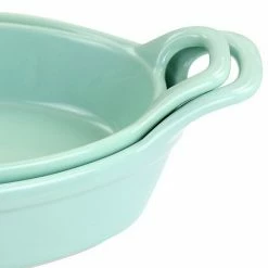 Martha Stewart Stoneware 2 Piece Oval Baker Set In Mint -Martha Stewart Shop unnamed file 957