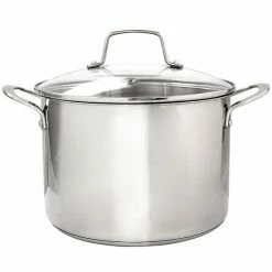 Martha Stewart 8 Quart Castelle Stainless Steel Dutch Oven With Lid