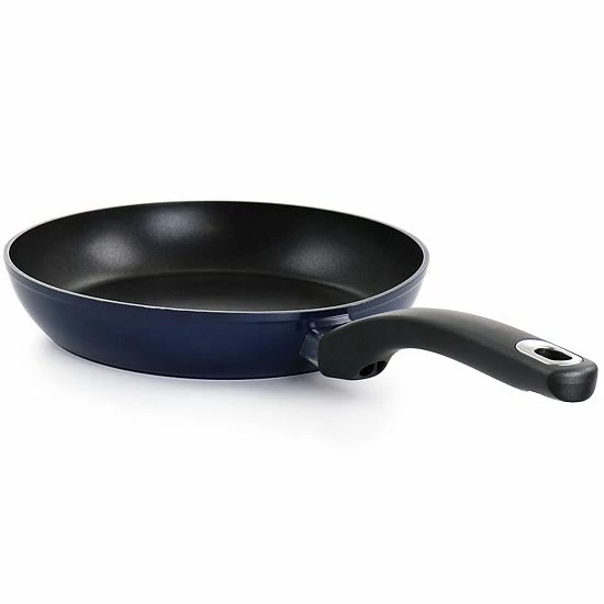 Martha Stewart Everyday 9.5 Inch Aluminum Nonstick Frying Pan In Navy 4 Martha Stewart Everyday 9.5 Inch Aluminum Nonstick Frying Pan In Navy - Image 2